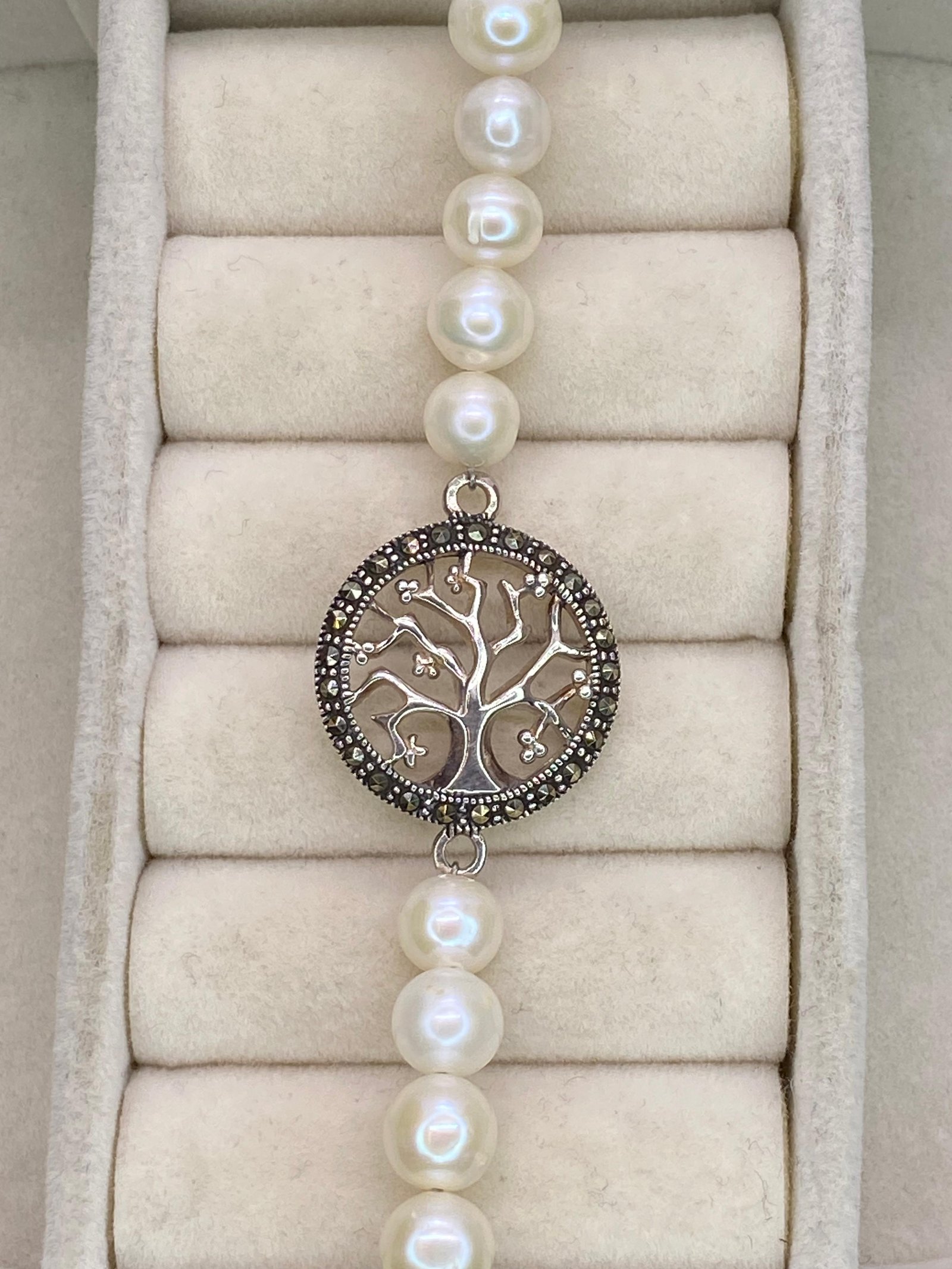 Pulseira Pérola  Arvore da Vida Macassita