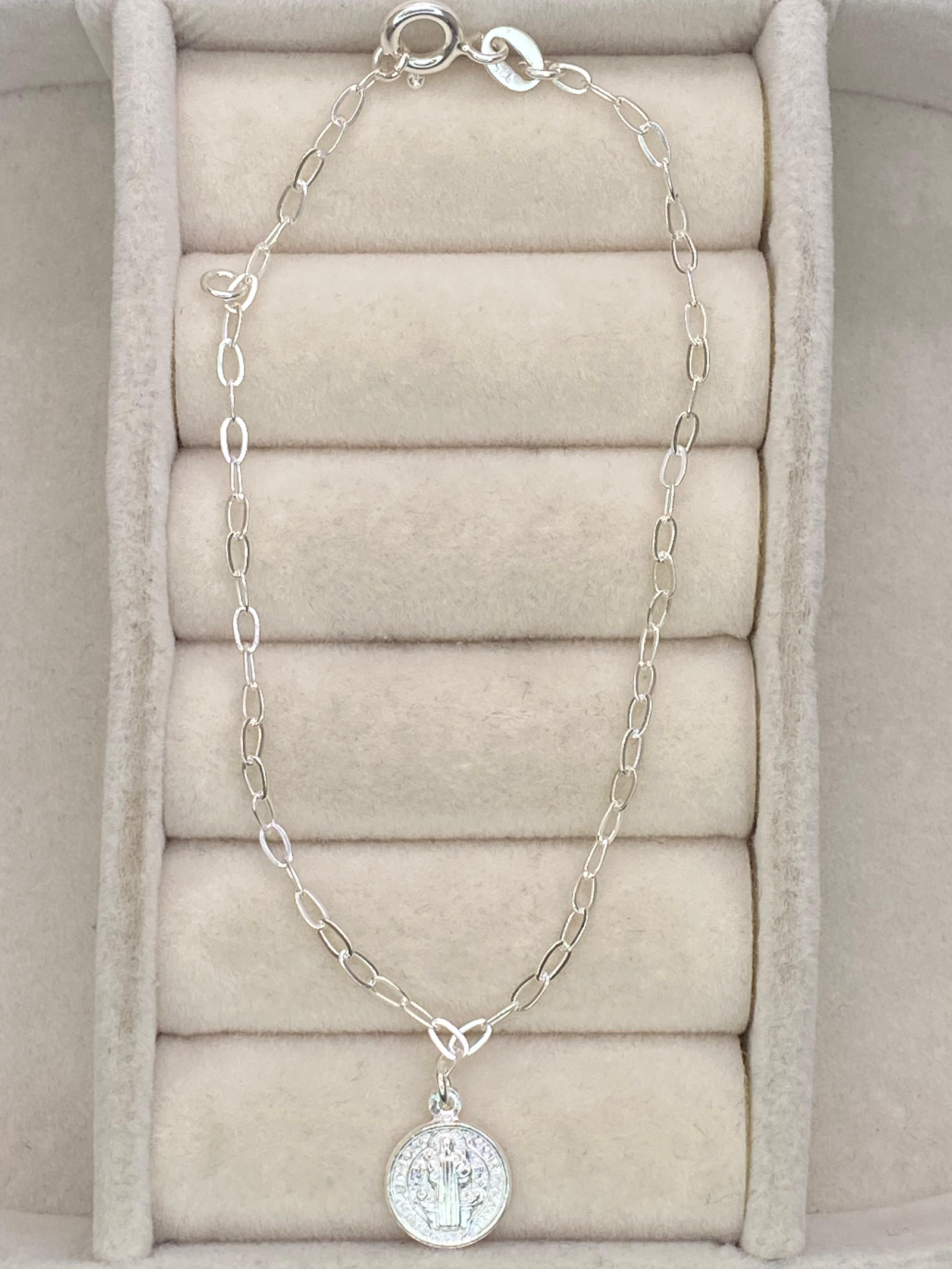 Pulseira medalha São Bento